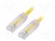Patch cord  TX6™ PLUS,U/UTP  6  lanko  Cu  LSZH  žlutá  Dél  2m