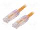 Patch cord  TX6™ PLUS,U/UTP  6  lanko  Cu  LSZH  oranžová  Dél  3m