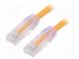 Patch cord  TX6™ PLUS,U/UTP  6  lanko  Cu  LSZH  oranžová  Dél  5m