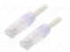 Patch cord  TX6™ PLUS,U/UTP  6  lanko  Cu  LSZH  bílá  Dél  5m  24AWG