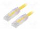 Patch cord  TX6™ PLUS,U/UTP  6  lanko  Cu  LSZH  žlutá  Dél  5m