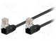 Patch cord  U/UTP  5e  lanko  CCA  PVC  černá  10m  26AWG