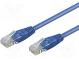 Patch cord  U/UTP  5e  lanko  CCA  PVC  modrá  0,5m  28AWG