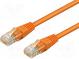 Patch cord  U/UTP  5e  lanko  CCA  PVC  oranžová  1,5m  28AWG
