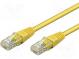 Patch cord  U/UTP  5e  lanko  CCA  PVC  žlutá  5m  28AWG