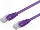 Patch cord  U/UTP  5e  lanko  CCA  PVC  fialová  15m  28AWG