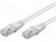 Patch cord  U/UTP  6  lanko  CCA  PVC  bílá  10m  24AWG