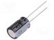 Kondenzátor  elektrolytický  THT  2200uF  6,3VDC  Ø10x16mm  ±20%