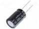Kondenzátor  elektrolytický  THT  6800uF  16VDC  Ø16x25mm  ±20%