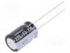 Kondenzátor  elektrolytický  THT  220uF  63VDC  Ø10x16mm  ±20%