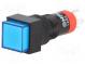 Switch  push-button  Pos  2  SPDT  0.5A/250VAC  1A/24VDC  ON-(ON)
