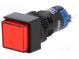 Switch  push-button  Pos  2  SPDT  0.5A/250VAC  1A/24VDC  ON-(ON)