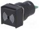 Signalizátor  zvukový  75dB  Podsv  není  IP40  Ø16mm  max.6mm