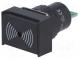 Signalizátor  zvukový  75dB  Podsv  není  IP40  Ø16mm  max.6mm