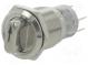 Přepínač  otočný  pol  2  SPDT  0,5A/220VAC  1A/24VDC  -20÷55°C