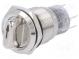 Přepínač  otočný  pol  2  SPDT  0,5A/220VAC  1A/24VDC  -20÷55°C