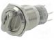 Přepínač  otočný  pol  2  SPDT  0,5A/220VAC  1A/24VDC  -20÷55°C