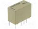Relay  electromagnetic  DPDT  Ucoil  24VDC  2A  0.5A/125VAC  THT