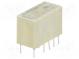 Relay  electromagnetic  DPDT  Ucoil  12VDC  2A  0.5A/125VAC  THT