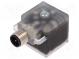 Adaptér  M12 vidlice,DIN 43650 vidlice  PIN  3  úhlové 90°