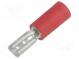 Faston  plochý  2,8mm  0,8mm  zásuvka  0,5÷1,5mm2  krimpovací