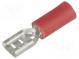 Faston  plochý  4,8mm  0,5mm  zásuvka  0,5÷1,5mm2  krimpovací