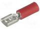 Faston  plochý  4,8mm  0,8mm  zásuvka  0,5÷1,5mm2  krimpovací