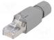Zástrčka  RJ45  Variosub  PIN  8  Kat  5e  stíněný  zlacený  4,5÷8mm