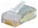Zástrčka  RJ45  Variosub  PIN  8  Kat  5e  stíněný  na kabel