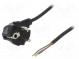 Kabel  CEE 7/7 (E/F) úhlová vidlice,vodiče,SCHUKO vidlice  PVC