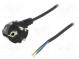 Kabel  CEE 7/7 (E/F) úhlová vidlice,vodiče,SCHUKO vidlice  PVC