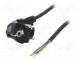 Kabel  CEE 7/7 (E/F) úhlová vidlice,vodiče,SCHUKO vidlice  PVC