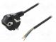 Kabel  CEE 7/7 (E/F) úhlová vidlice,vodiče,SCHUKO vidlice  PVC