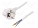 Kabel  CEE 7/7 (E/F) úhlová vidlice,vodiče,SCHUKO vidlice  PVC