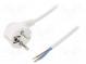 Kabel  CEE 7/7 (E/F) úhlová vidlice,vodiče,SCHUKO vidlice  PVC