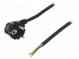 Kabel  CEE 7/7 (E/F) úhlová vidlice,vodiče,SCHUKO vidlice  PVC