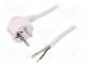 Kabel  CEE 7/7 (E/F) úhlová vidlice,vodiče,SCHUKO vidlice  PVC