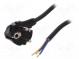 Kabel  CEE 7/7 (E/F) úhlová vidlice,vodiče,SCHUKO vidlice  PVC