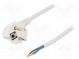Kabel  CEE 7/7 (E/F) úhlová vidlice,vodiče,SCHUKO vidlice  PVC