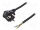 Kabel  CEE 7/7 (E/F) úhlová vidlice,vodiče,SCHUKO vidlice  PVC