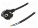 Kabel  CEE 7/7 (E/F) úhlová vidlice,vodiče,SCHUKO vidlice  PVC