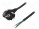 Kabel  CEE 7/7 (E/F) úhlová vidlice,vodiče,SCHUKO vidlice  PVC