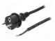 Kabel  CEE 7/7 (E/F) vidlice,vodiče,SCHUKO vidlice  guma  2m