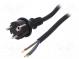 Kabel  CEE 7/7 (E/F) vidlice,vodiče,SCHUKO vidlice  guma  5m