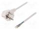 Kabel  CEE 7/7 (E/F) úhlová vidlice,vodiče,SCHUKO vidlice  PVC