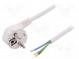 Kabel  CEE 7/7 (E/F) úhlová vidlice,vodiče,SCHUKO vidlice  PVC