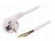 Kabel  CEE 7/7 (E/F) úhlová vidlice,vodiče,SCHUKO vidlice  PVC