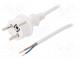 Kabel  CEE 7/7 (E/F) vidlice,vodiče,SCHUKO vidlice  PVC  1,5m
