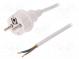 Kabel  CEE 7/7 (E/F) vidlice,vodiče,SCHUKO vidlice  PVC  2m