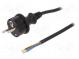 Kabel  CEE 7/7 (E/F) vidlice,vodiče,SCHUKO vidlice  PVC  2m